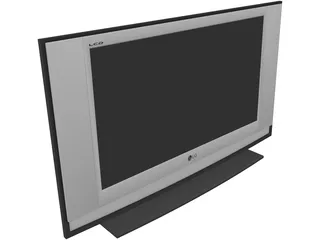 LG Flat TV Screen 3D Model