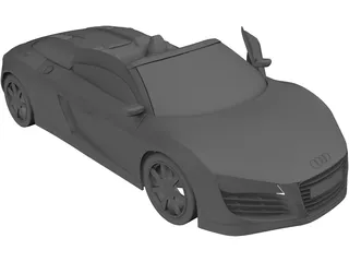 Audo R8 Spyder V10 3D Model
