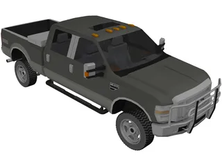 Ford F-250 XLT Short Box (2010) 3D Model