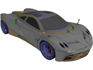 Pagani Huarya (2014) 3D Model