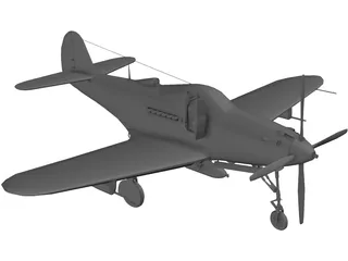 Bell P-39 Airacobra 3D Model