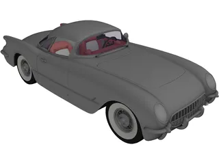 Chevrolet Corvette (1954) 3D Model