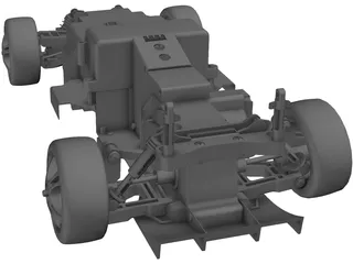 RC Car Chassis 3D Model