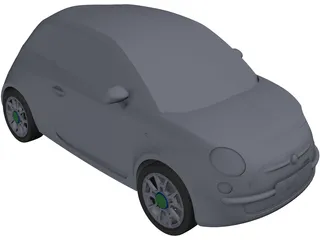 Fiat 500 3D Model