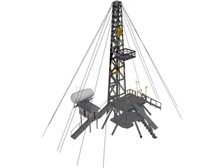 Oil Platform 3D Model