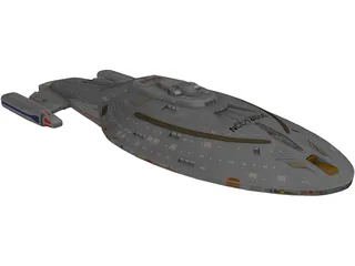 Star Trek Voyager NCC 74656 3D Model