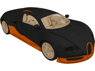 Bugatti Veyron Super Sport 3D Model