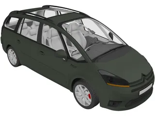 Citroen C4 Picasso (2006) 3D Model