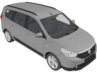 Dacia Lodgy (2012) 3D Model