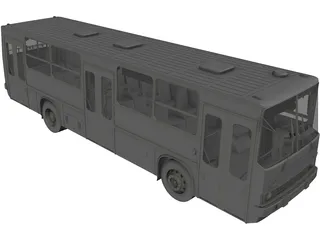 Ikarus 260-01 bus 1981 3D model - Download Vehicles on