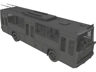 Ikarus 260 GVM Trolleybus 3D Model