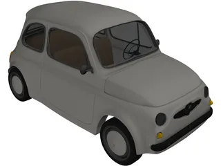 Fiat 500 3D Model