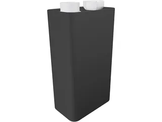 9 Volt Battery 3D Model