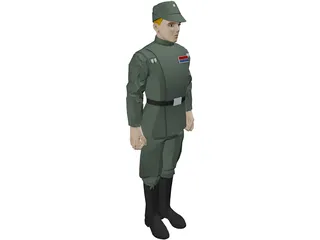 Star Wars Imperial Officer 3D Model