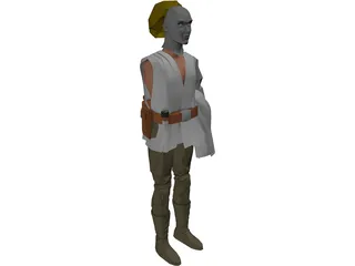 Star Wars Luke SkyWalker 3D Model