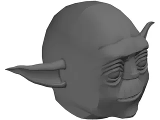 Star Wars Yoda Head 3D Model