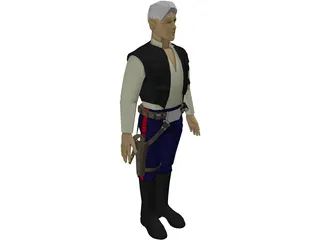 Star Wars Hans Solo 3D Model