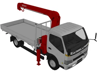 Toyota Toyoace (Tow Crane Truck) (2000) 3D Model
