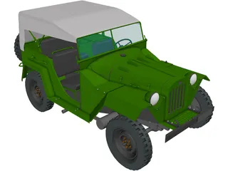 Gaz 67B (1944) 3D Model