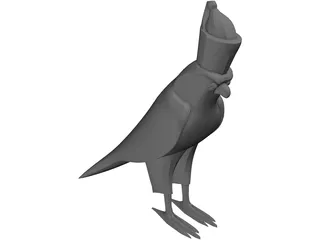 Egyptian Horus Statue 3D Model