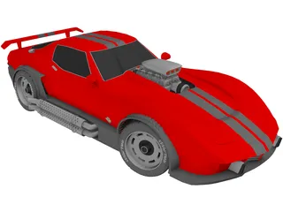 Chevrolet Corvette Supecharged (1981) 3D Model