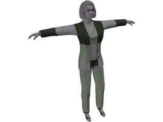 Business Woman 3D Model