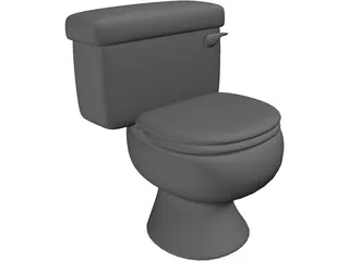 Toilet Bowl Modern 3D Model