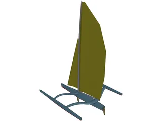 Trimaran 3D Model