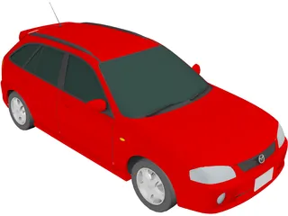 Mazda Familia S-Wagon (1999) 3D Model