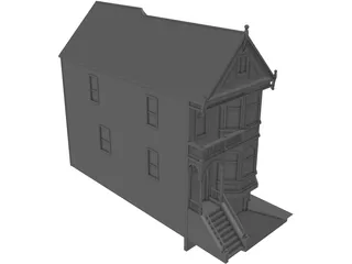 House Urban Victorian 3D Model