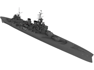 Renown Battlecruiser 3D Model