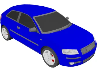 Audi A3 (2004) 3D Model