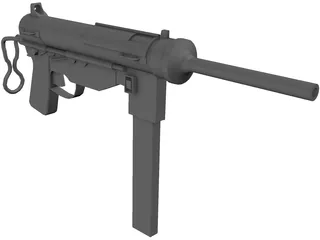 M3 Greese Gun 3D Model