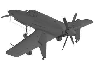 Kyushu J7W Shinden 3D Model