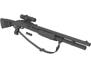 M3 DG Shotgun 3D Model