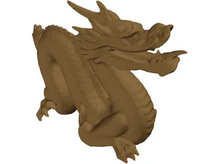 Golden Dragon 3D Model