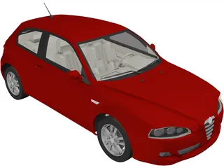Alfa Romeo 147 (2005) 3D Model