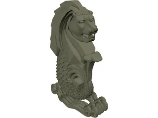 Merlion 3D Model