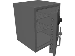 Heavy Duty Combination Safe 3D Model