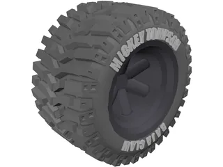Micky Tompson Baja Claw Tyre 3D Model
