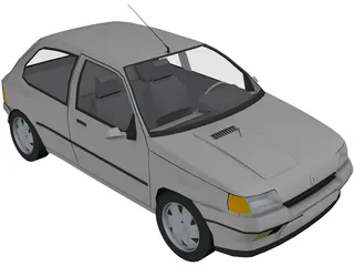 Renault Clio 3D Model