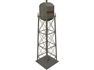Water Tower 3D Model