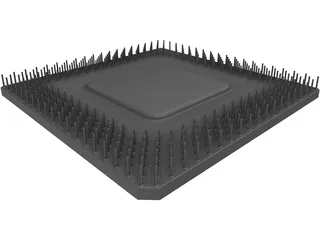 CPU Processor 3D Model