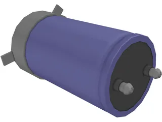 High Voltage Capacitor 3D Model