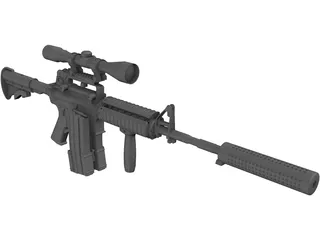 M4A1 Carbine 3D Model