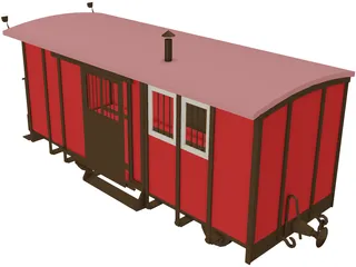 Train Car Box 3D Model