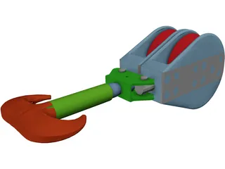 Crane Hook Large 3D Model