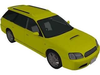 Subaru Legacy Wagon (2001) 3D Model