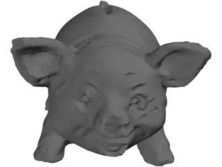 Pig Moneybox 3D Model
