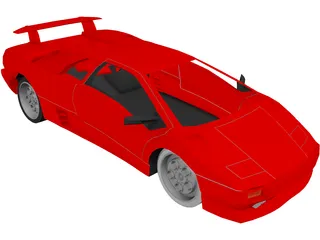 Lamborghini Diablo 3D Model